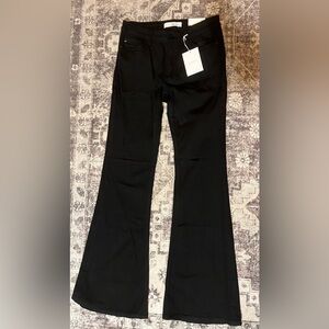 NWT KanCan Non Distressed Black Flare Jean
